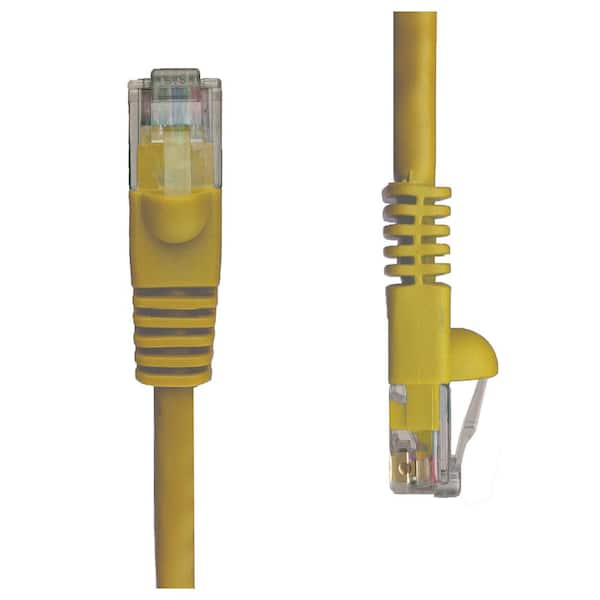 NTW 25 ft. Cat5e Snagless Unshielded (UTP) Network Patch Cable, Yellow