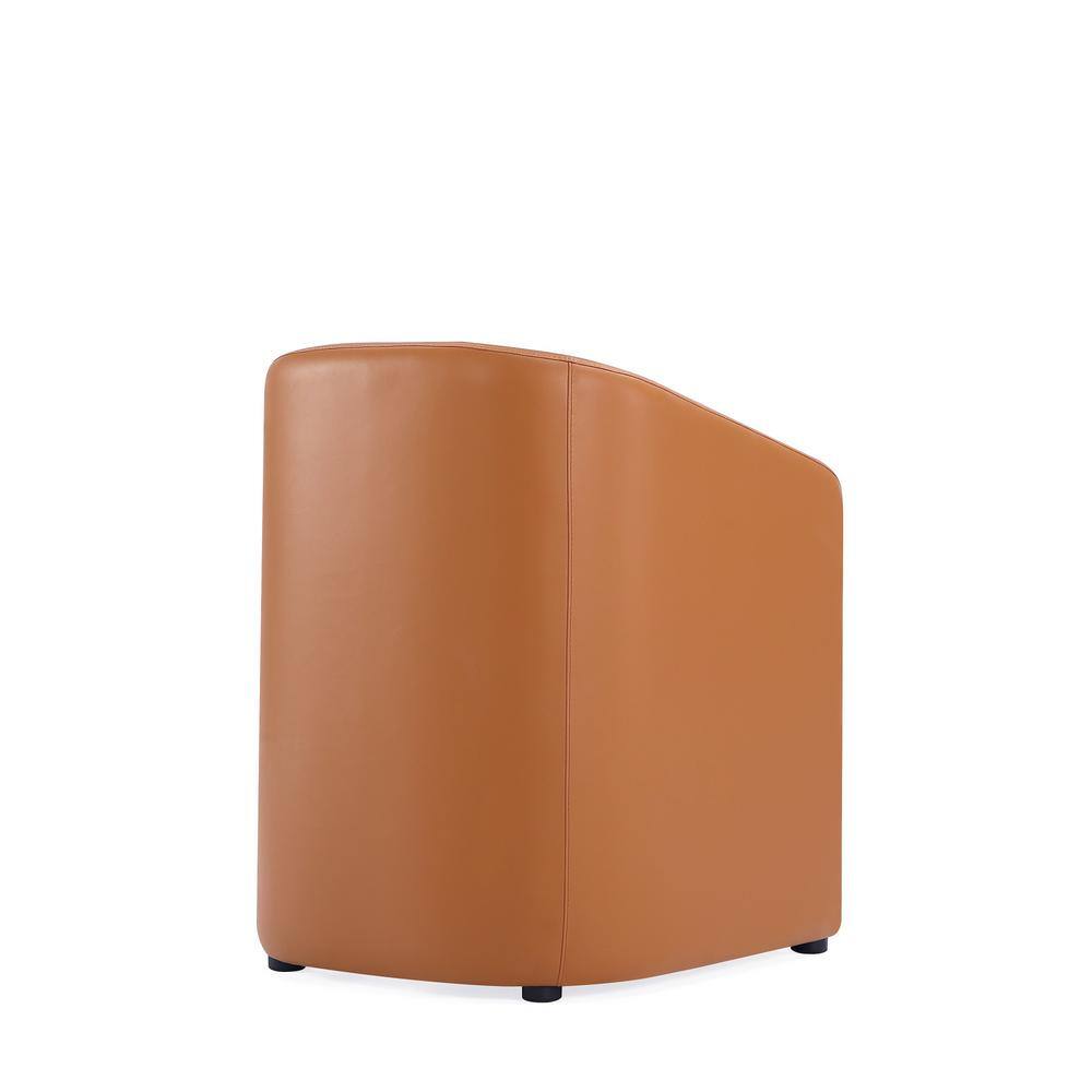 Saddle Faux Leather Upholstered Arm Chair Set