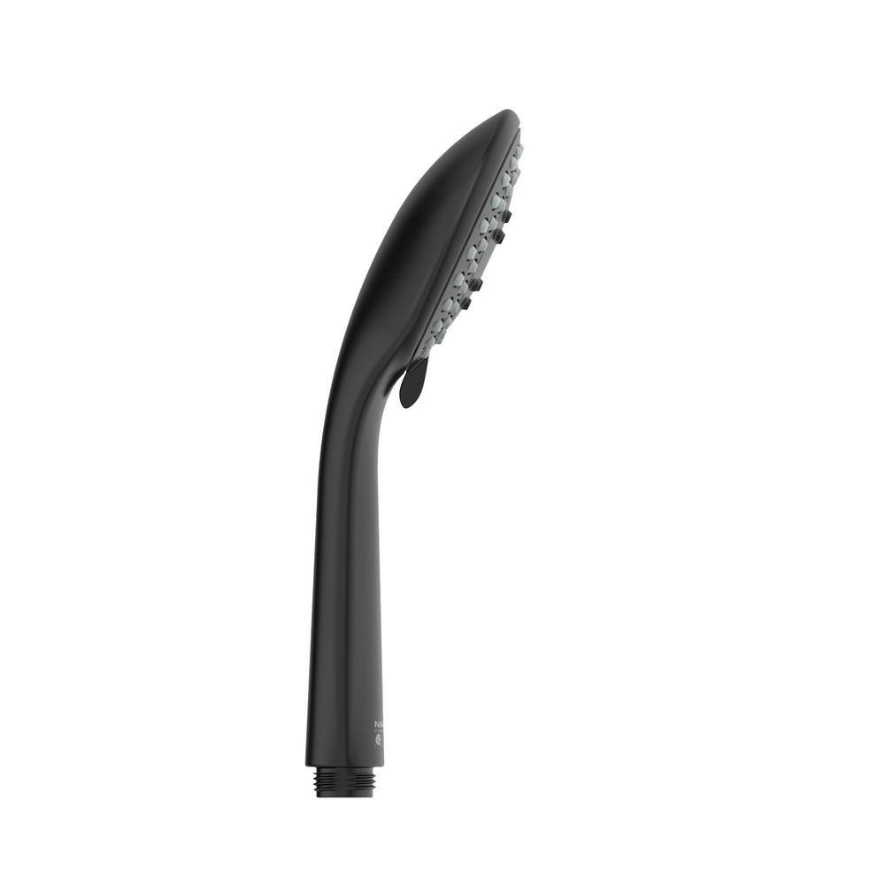 Matte Black Adjustable Handheld Shower Head with Stainless Steel Hose