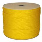 1/2 in. x 250 ft. Hollow Braid Polypro Rope in Yellow