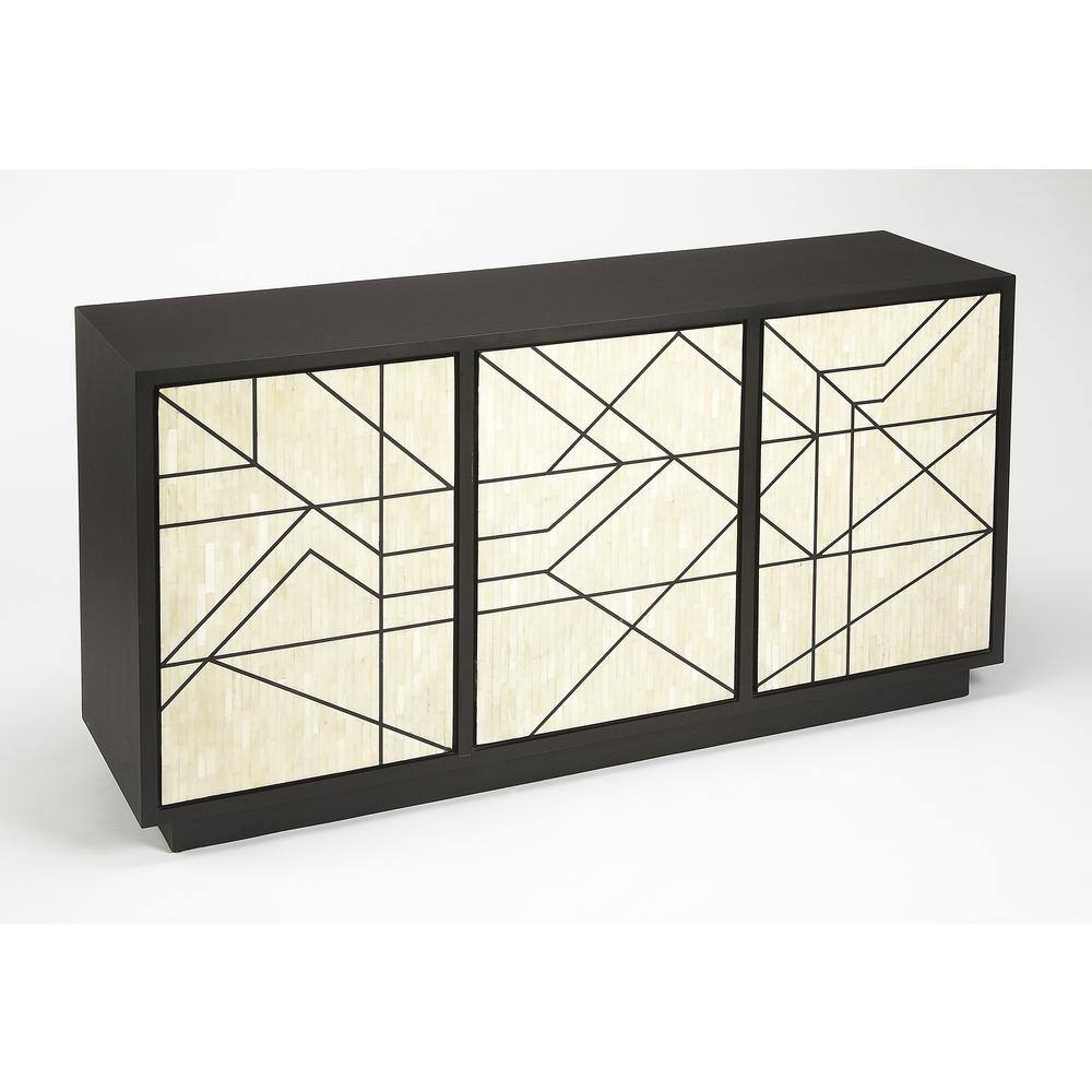 Greta 59" Bone Inlay and MDF Modern Sideboard