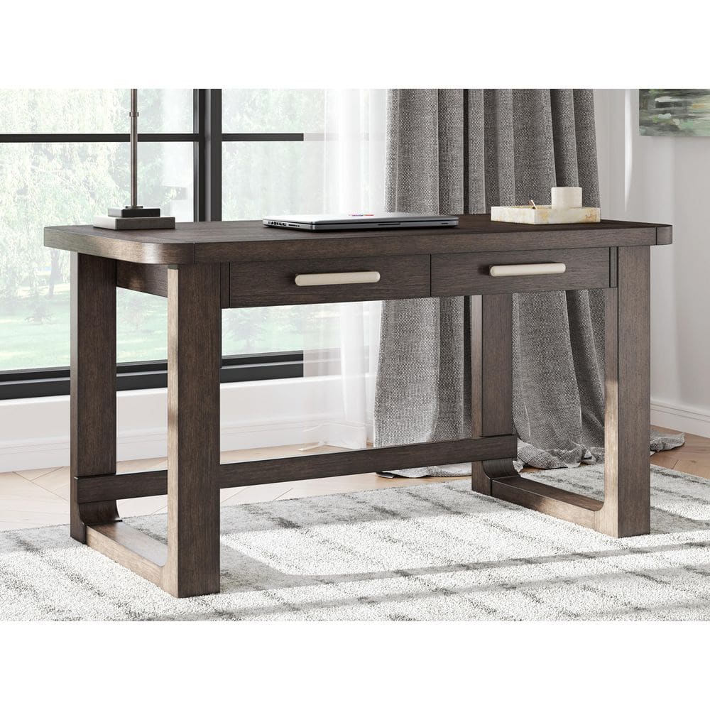 Signature DESIGN BY ASHLEY Breckington 56 in. Rectangular Brown Wood 2 ...
