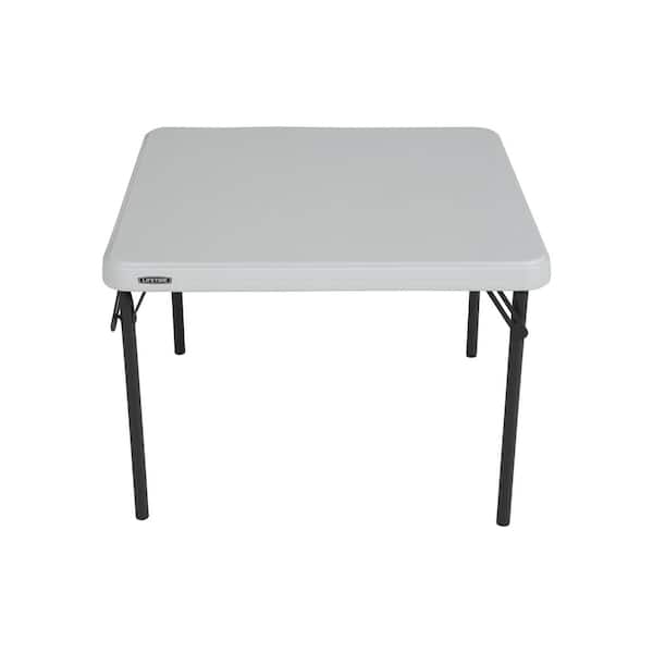 Lifetime 29 In White Plastic Portable, Youth Folding Table And Chairs