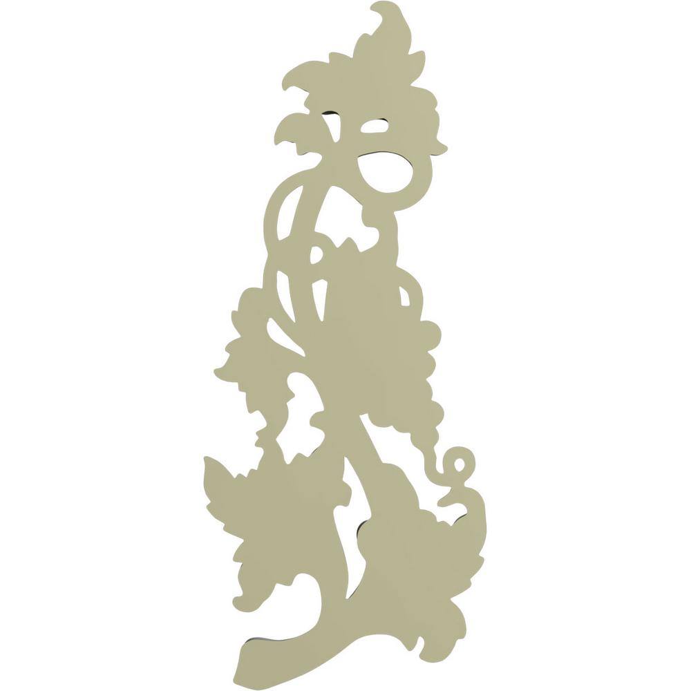 Large White Primed Polyurethane Grape and Leaf Onlay