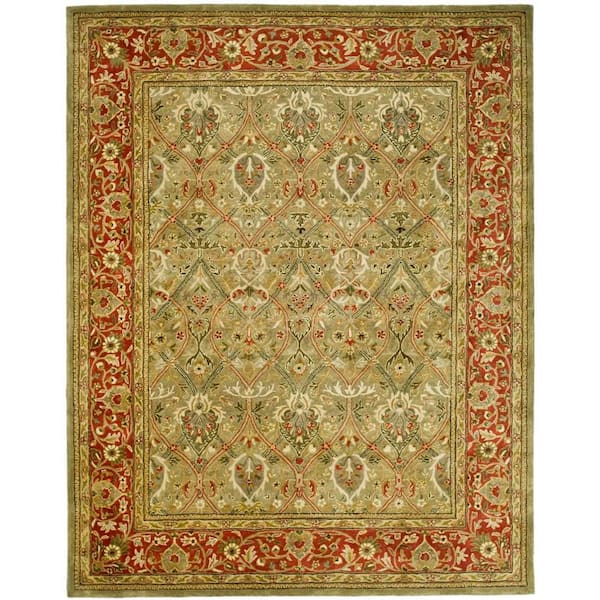 Persian Legend 10 ft. x 14 ft. Light Green/Rust Oriental Area Rug