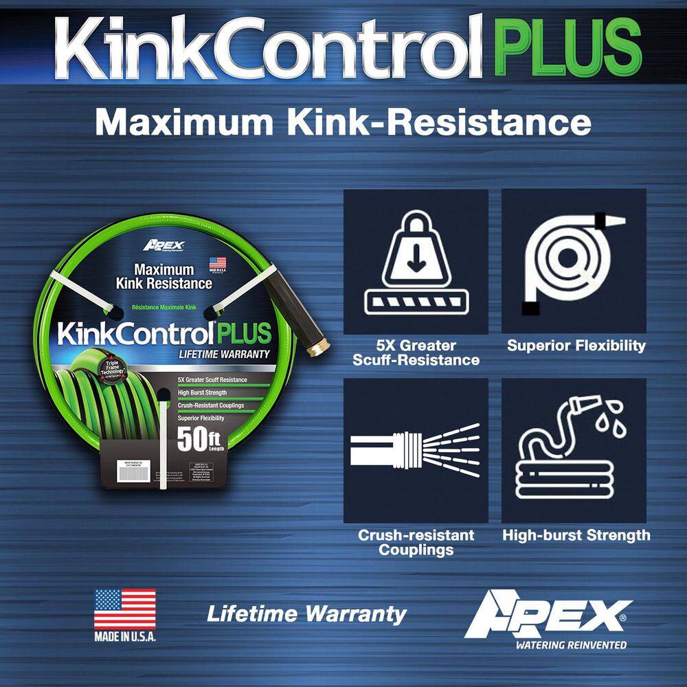 Kink Control Plus 5/8 in x 50 ft. Garden Hose - Thumbnail 2