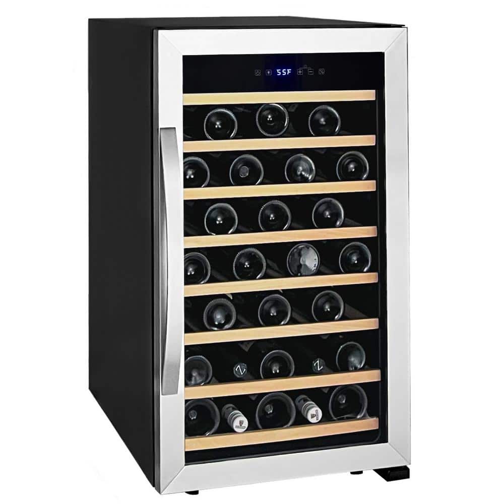 Stainless Steel Single Zone 50 Bottle Wine Refrigerator