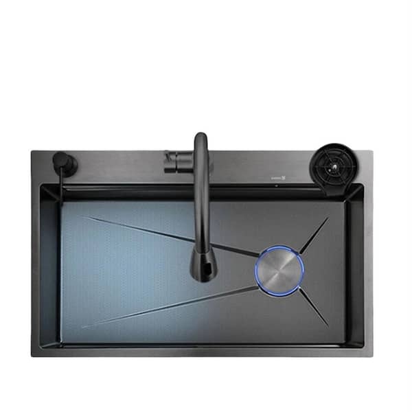 29.5 in. L Drop-In Single Bowl Stainless Steel Kitchen Sink without Faucet