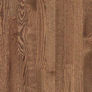 Plano Low Gloss 3/4 in. T x 2-1/4 in. W x Varying Length Saddle Solid Oak Hardwood Flooring (20 sqft/case)