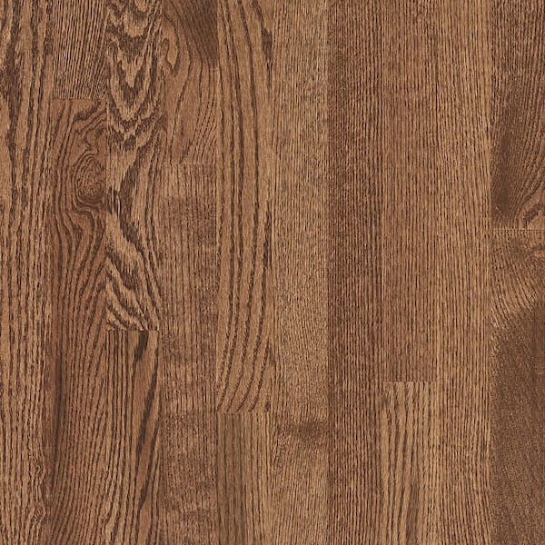 Bruce Plano Low Gloss Saddle Oak 3/4 in. T x 2-1/4 in. W x Varying Length Solid Oak Hardwood Flooring (20 sq.ft./ctn)
