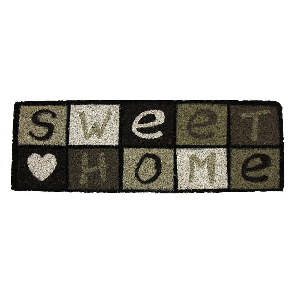 PLUS Haven Coco Coir Door Mat with Heavy Duty Backing, Home