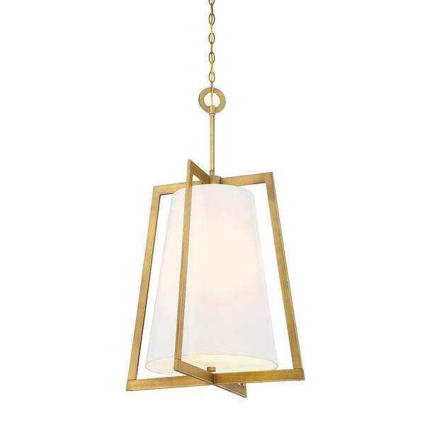 Designers Fountain Hyde Park 4-Light Vintage Gold Interior Incandescent Hall and Foyer