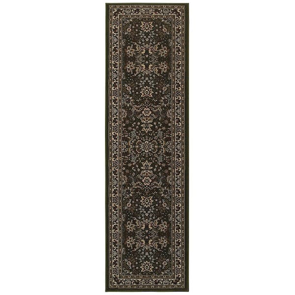 Home Decorators Collection Westminster Green 2 ft. x 8 ft. Runner Rug