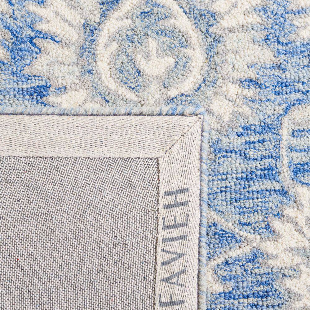 Hand-Tufted Artisan Wool Blue Rectangular Rug - 2x3 Feet