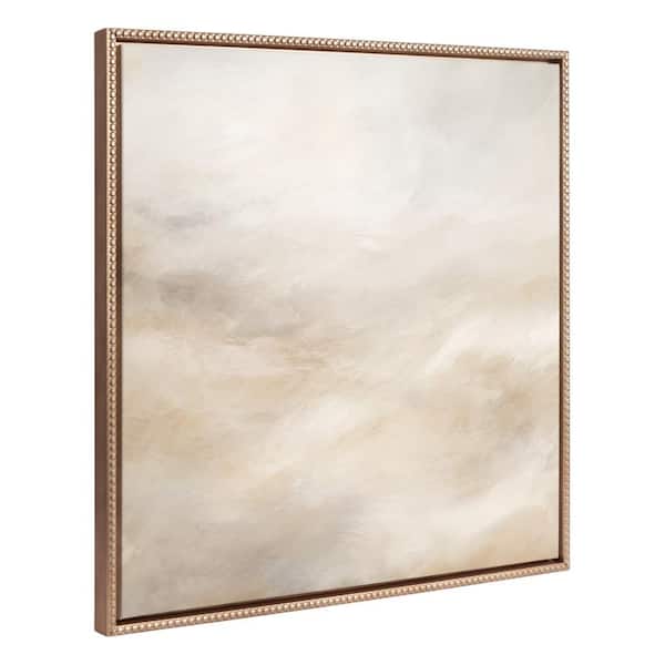 Sylvie Tonal Abstract Framed Canvas by the Creative Bunch Studio (Set of 1) Abstract Art Print 30.00 in. x 30.00 in.