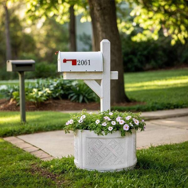 4500 Series Post Style Townhouse Mailbox in Green 4500 Series Post Style Townhouse Mailbox in Green