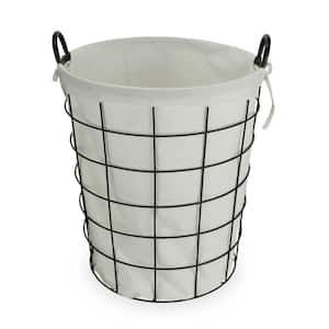 Victoria 18.75 in. H x 16.5 in. W x 16.5 in. H White Metal Cube Storage Bin