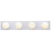 Westinghouse 6659500 4-Light Interior Bath Bar White Finish 