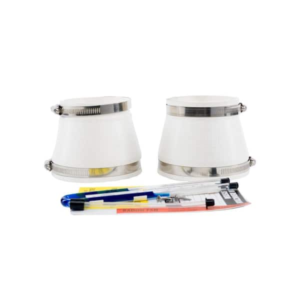 Fantech Frik 4 in. x 4 in. Radon Installation Kit with Manometer