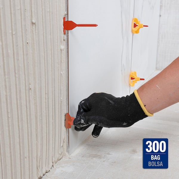 QEP LASH 360 Red 1/8 in. W Tile Leveling System Posts (300-Pack