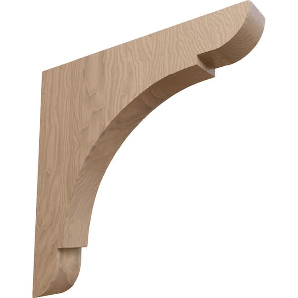 Ekena Millwork 1-3/4 in. x 12 in. x 12 in. Mahogany Extra Large Olympic Bracket