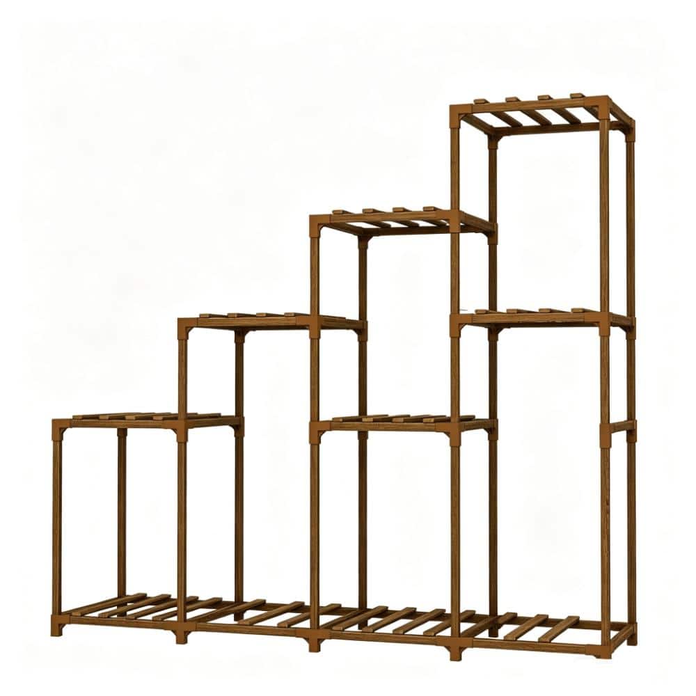 40 in. H Wood Tall Plant Stand Indoor Wood Plant Shelf Outdoor
