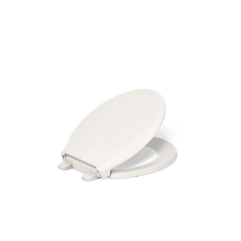 Kohler K-4639-Rl Cachet Readylatch Round-Front Quiet-Close Toilet Seat - Off White