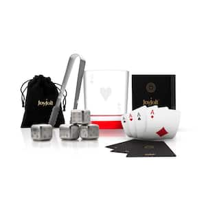 Poker Queen of Hearts 11 oz. Whiskey Glass with Accessories