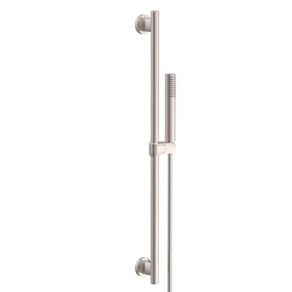 Gerber Versa 1-Spray Round Wall Bar Shower Kit with Hand Shower in Brushed Nickel