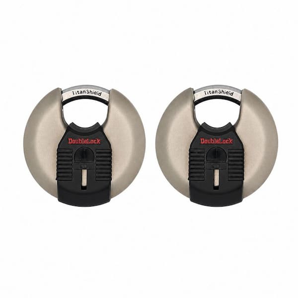 Crab 2.0, 2-3/4 in. Keyed Discus Padlock with Key Shroud (2-Pack)
