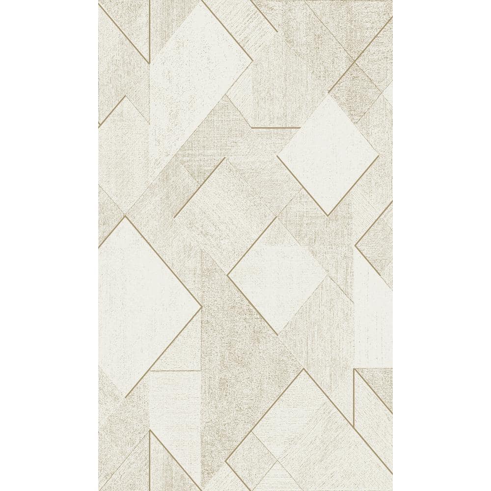 Whites Textured Geometric Diamond Printed Non-Woven Non-Pasted Textured Wallpaper 57 Sq. Ft. price history on PriceWatchPro
