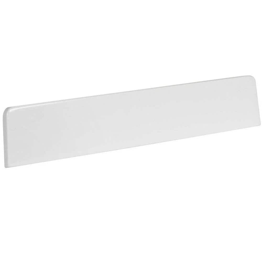 Glacier Bay Newport 17.6 in. Cultured Marble Lite Sidesplash in White