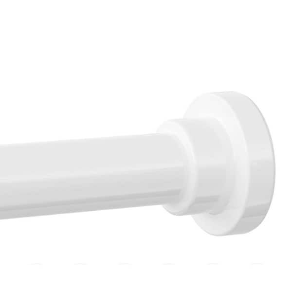 Wudkey 102 in. Adjustable Shower Curtain Rod, 1 in. Diameter Heavy Duty ...