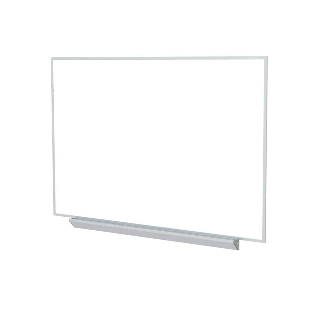 ghent M1 Porcelain Magnetic Whiteboard, Aluminum Frame, Box Tray, 4 ft ...