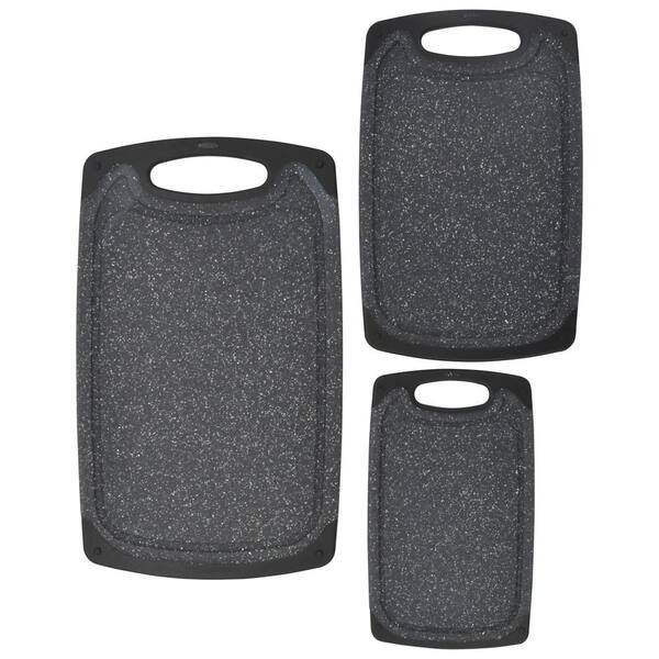 StyleWell Granite Cutting Board with Non-Slip Base (Set of 3