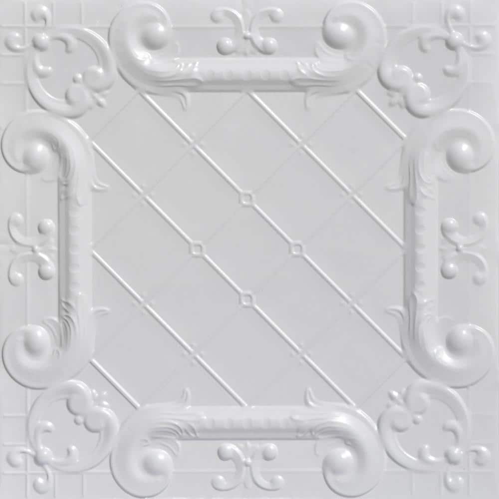 Romeo, Romeo White 2 ft. x 2 ft. Decorative Nail Up Tin Ceiling Tile (24 sq. ft./Case) price history on PriceWatchPro