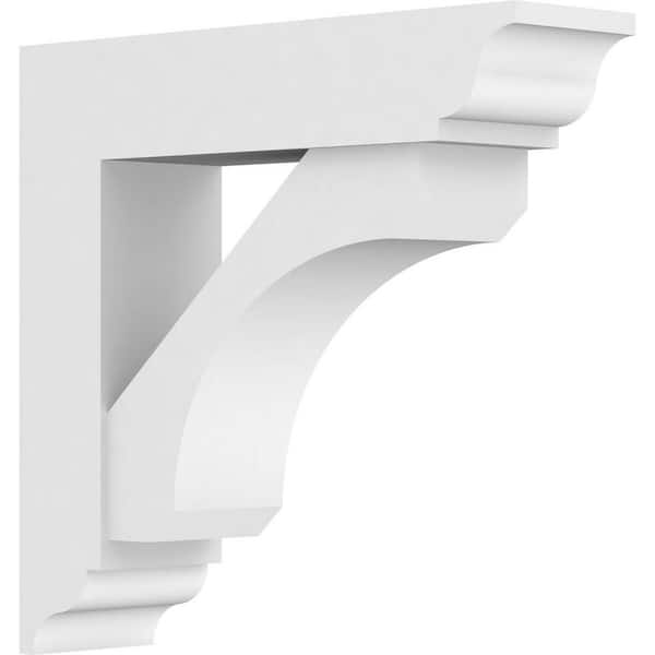 Ekena Millwork Standard Legacy 5 in. W x 18 in. H x 18 in. D Signature Urethane Polyurethane Bracket With Traditional Ends