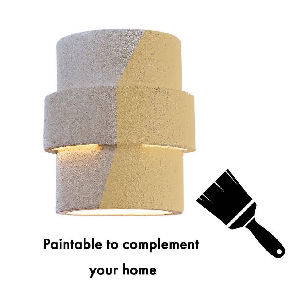 White Ceramic Dimmable Outdoor Pocket Wall Sconce