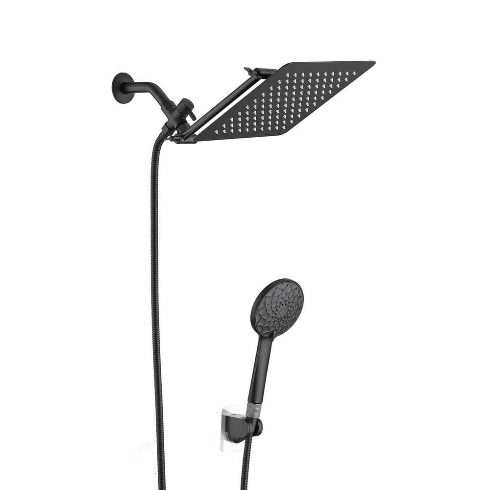 Miscool 6Spray Patterns with 2.5 GPM 10 in. Wall Mount Square Dual