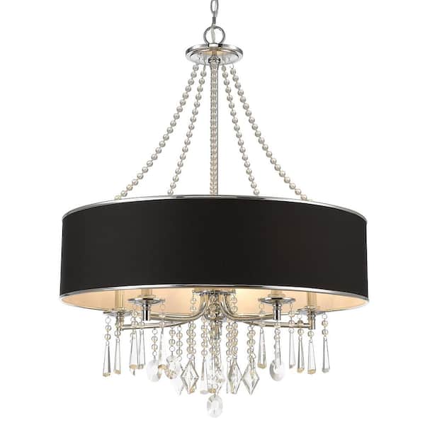 Golden Lighting Tirani Collection 5-Light Chrome Chandelier