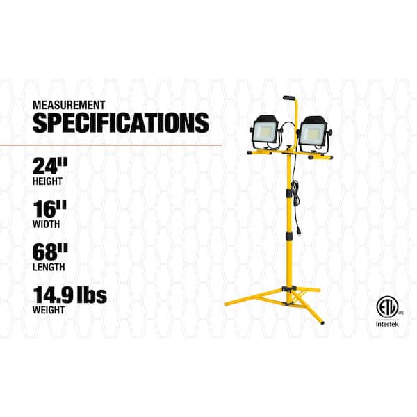 Reviews for Southwire 20000 Lumens Dual Head Work Light with