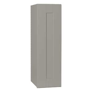 Shaker 9 in. W x 12 in. D x 30 in. H Assembled Wall Kitchen Cabinet in Dove Gray