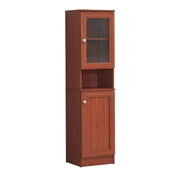 Bottom Enclosed Storage Kitchen Pantry, Tall Thin Cabinet With Shelves