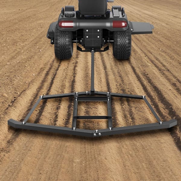 Driveway Drag 67.7 in. Width Tow Behind Drag Harrow, Q235 Steel Driveway Grader with Adjustable Bars Rake