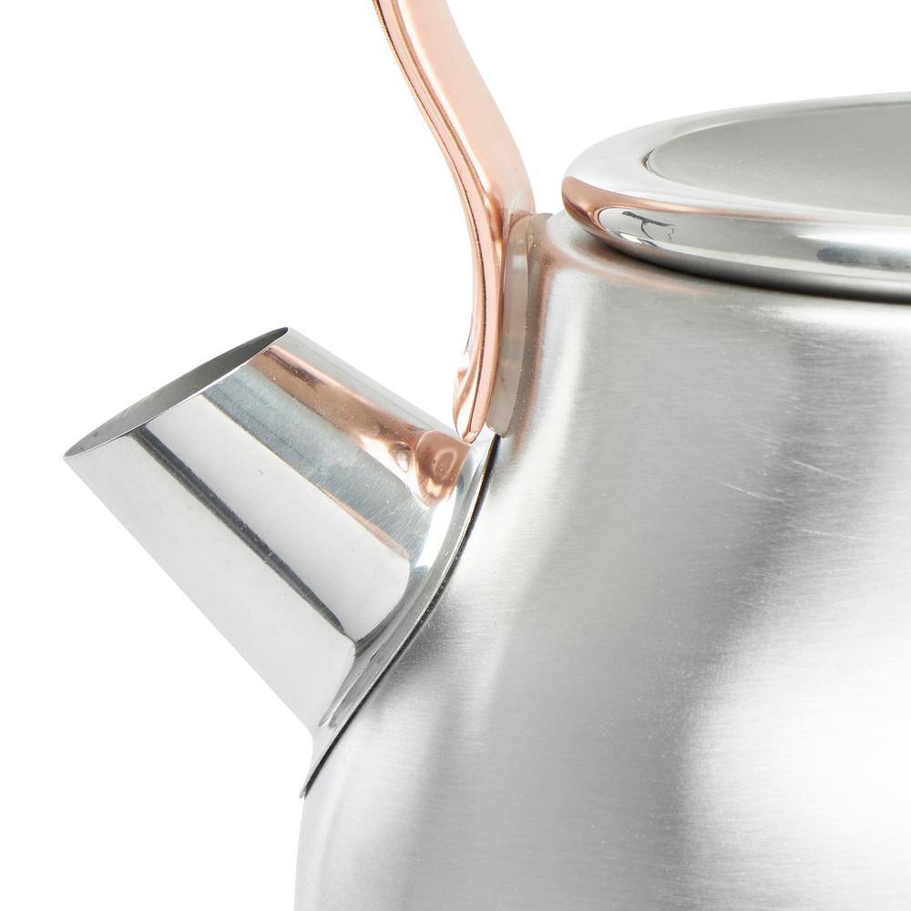 Steel and Copper 1.7L Retro Electric Kettle