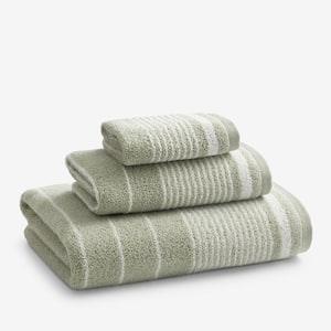 Company Cotton Plush Spa Stripe Willow Cotton Single Hand Towel
