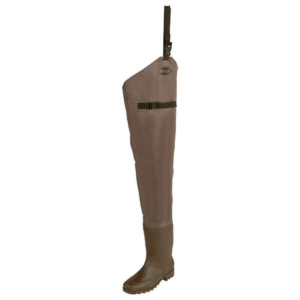 Allen Black River Hip Fishing Waders, Taupe 11768 - The Home Depot