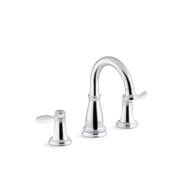 KOHLER Bellera 8 in. Widespread Double-Handle Bathroom Faucet in Polished Chrome