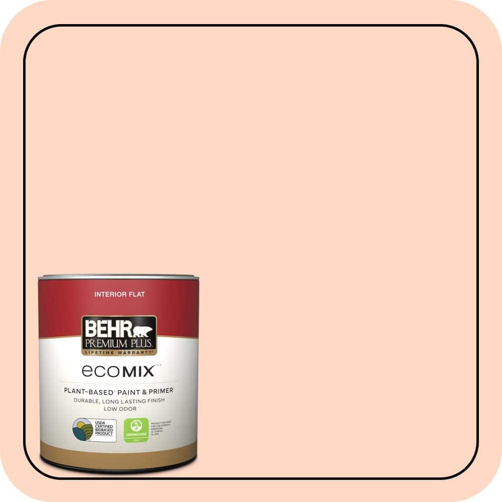 1 qt. #230C-2 Shell Coral Flat EcoMix Plant-Based Interior Paint & Primer price history on PriceWatchPro