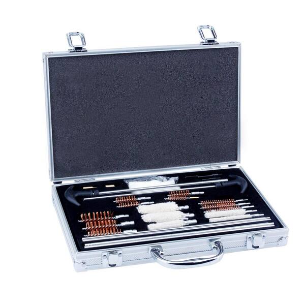 9Pcs Set Universal Gun Cleaning Handgun Shotgun Rifle Kit All Guns Clean Brush 